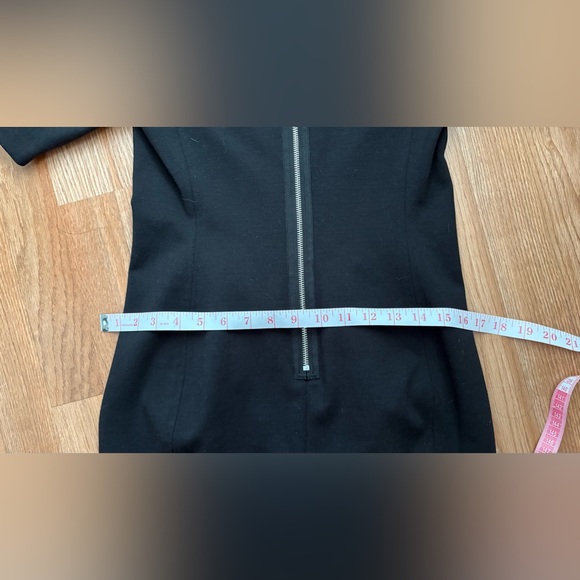 Rebecca Taylor Black Mini Dress with Zipper Details - Picture 6 of 10